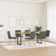 vidaXL Sedie da Pranzo 6 pz Grigio Scuro in Tessuto