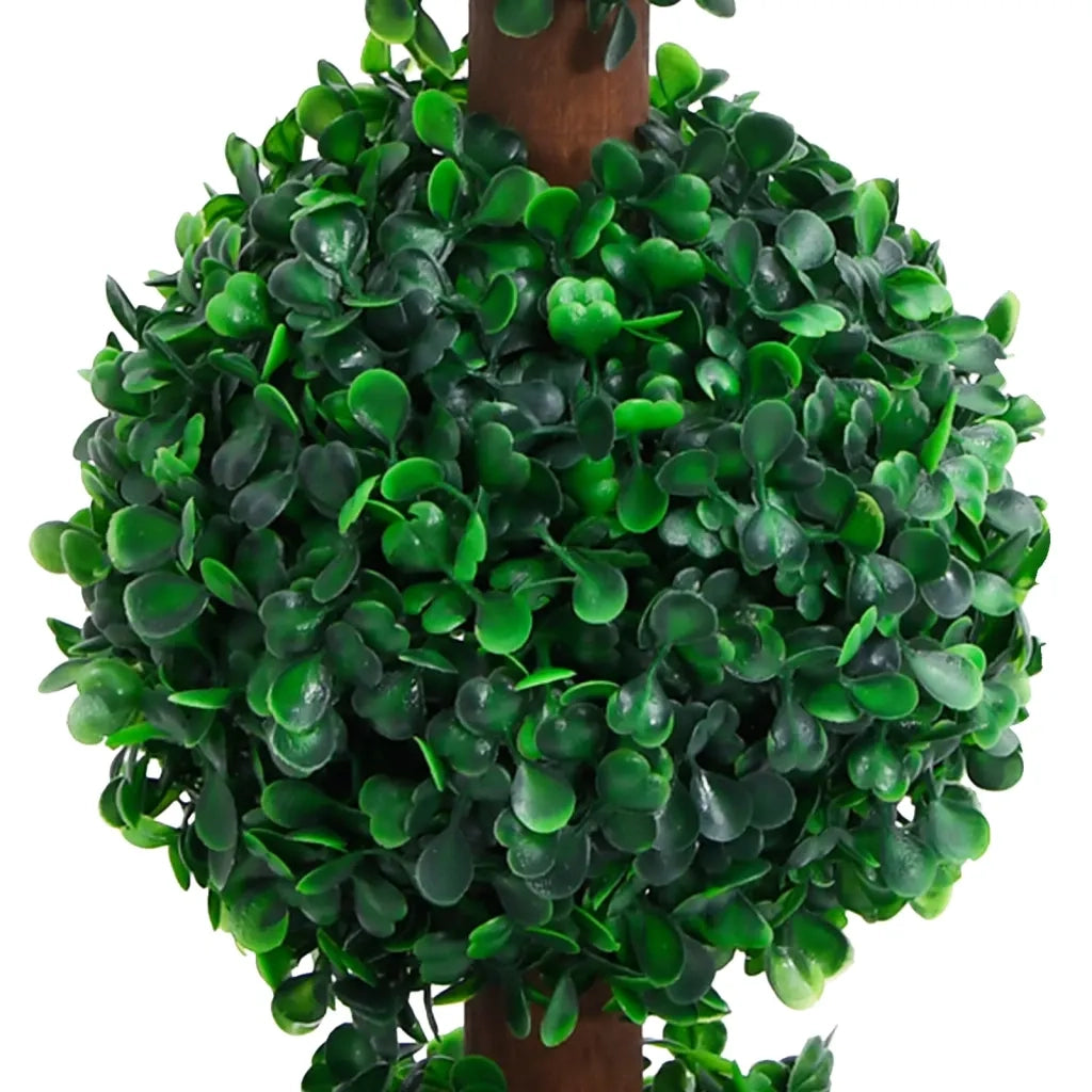 Pianta di Bosso Artificiale a Sfera con Vaso Verde 90 cm CFW9900788