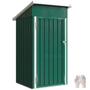 Caseta Giardino Esterno Metallo Verde 107,5x91x185 cm ¨C zephmum ¨C 0,74 m2