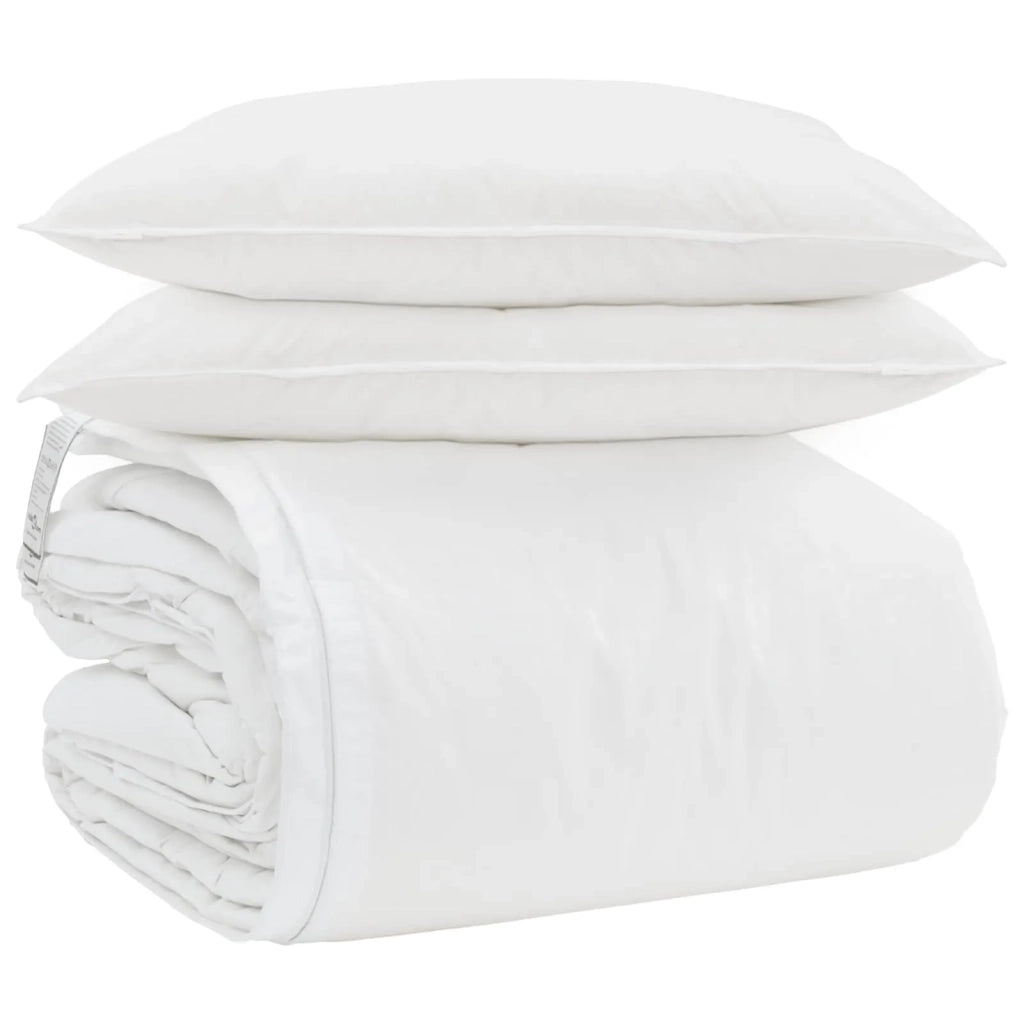 Set di Piumoni con cuscino 3 pcs Bianco Piuma d'anatra 3377239