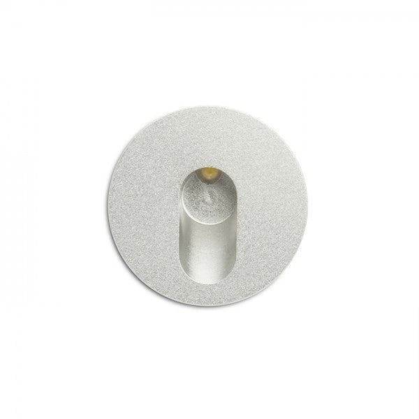 Lampada faretto MEMPHIS R da incasso a parete grigio argento 230V LED 3W 60° 3000K