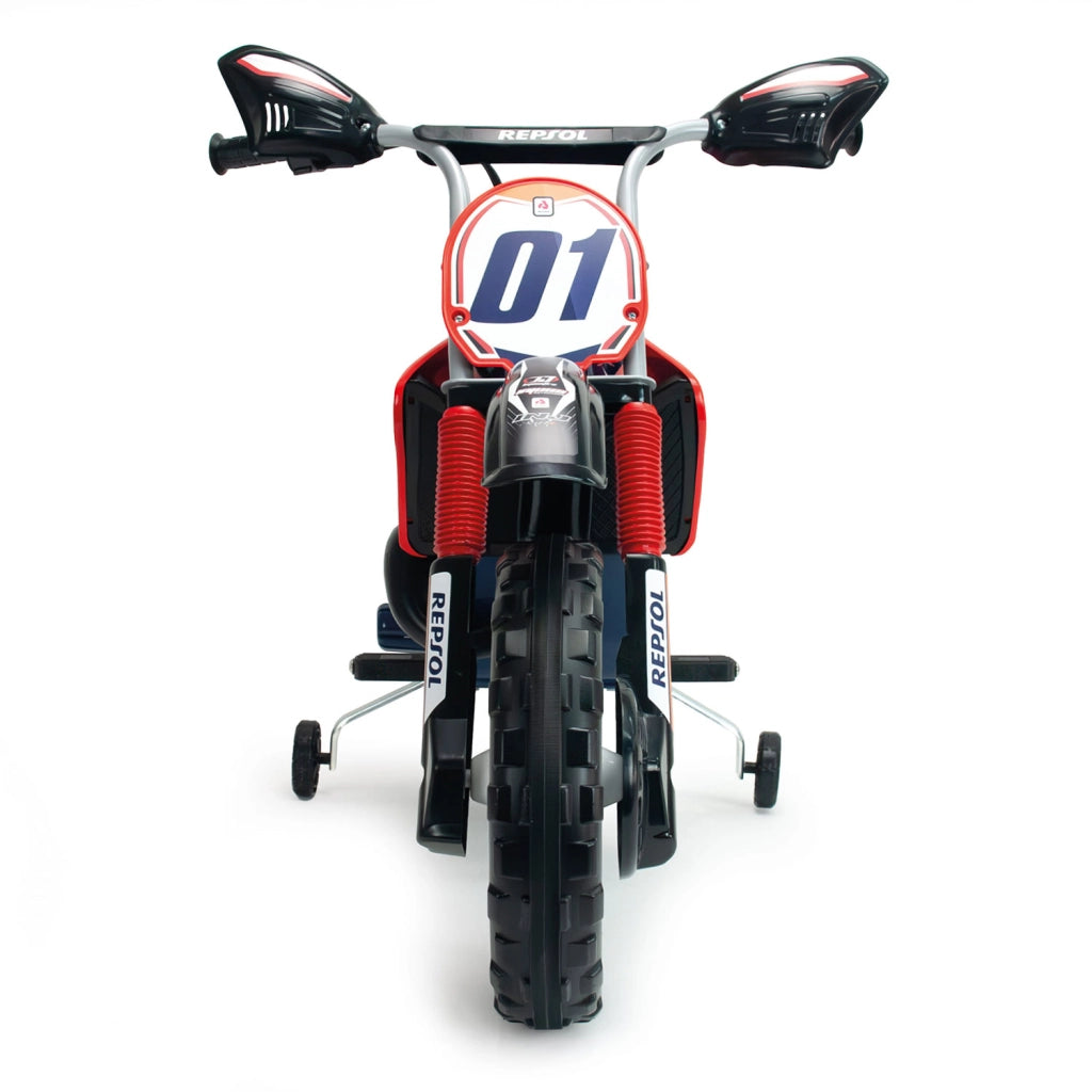 Moto Elettrica per Bambini 6V Cross Repsol Design Sportivo Fino a 6 km/h Blu