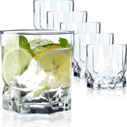 Set di 6 bicchieri KADAX per bevande e succhi di frutta, 325 ml, stile letterario.