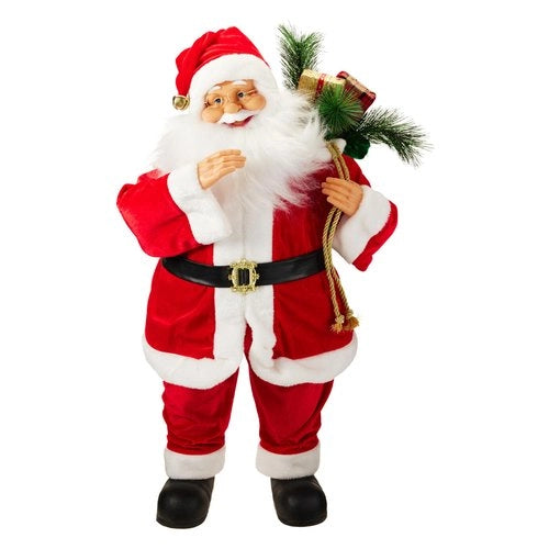 Babbo natale koopman atk000670 con movimento, luci e musica