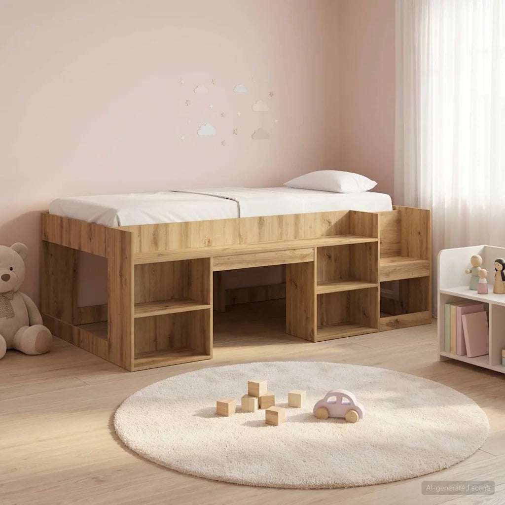 Telaio del letto con storage Rovere Artigianale 80 x 200 cm 3422602