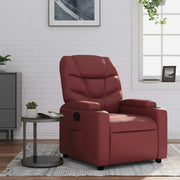 Poltrona Reclinabile Rosso Vino in Similpellecod mxl 131883