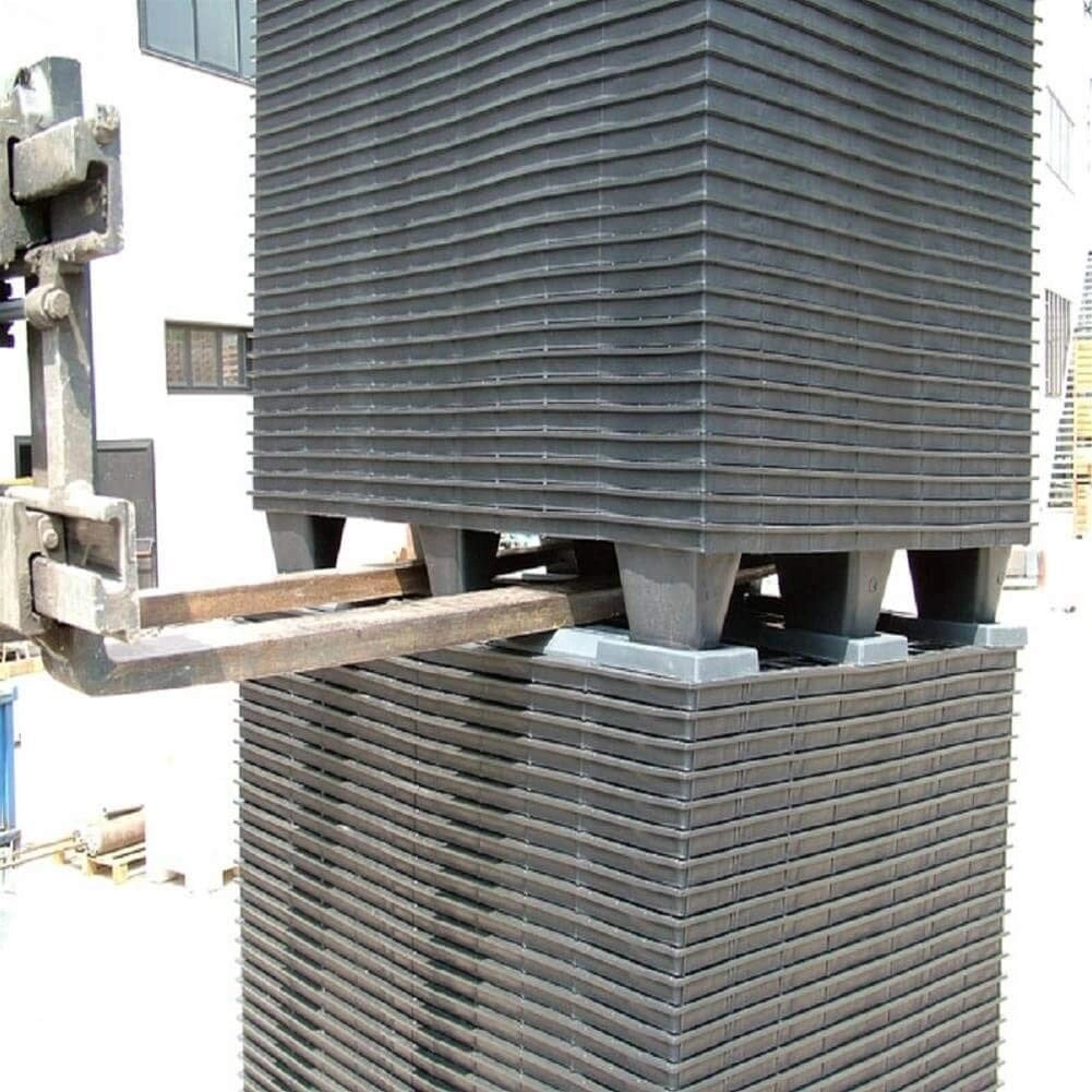 Mini Pallet in Polipropilene - Bancale da Esterno e Interno Pedana Incastrabile e Inforcabile su 4 Lati Made in Italy ?60x40x12 cm Carico statico 250 kg Carico dinamico 250 kg