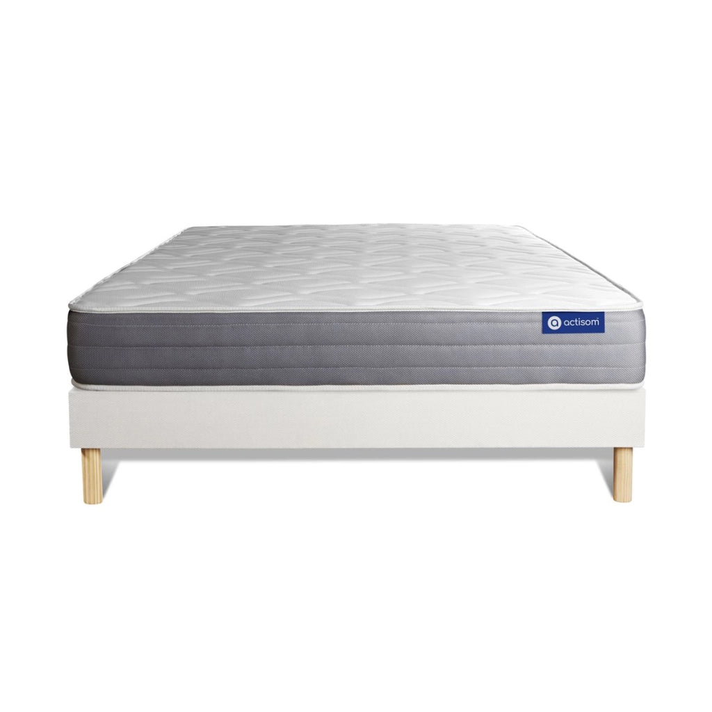 Kit rete e materasso Actiflex dream 130x210cm - Spessore : 22cm - Molle insacchettate e memory foam - Moderatamente rigido