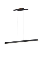 Lampada a Sospensione da Interno a LED in Metallo Nero Opaco