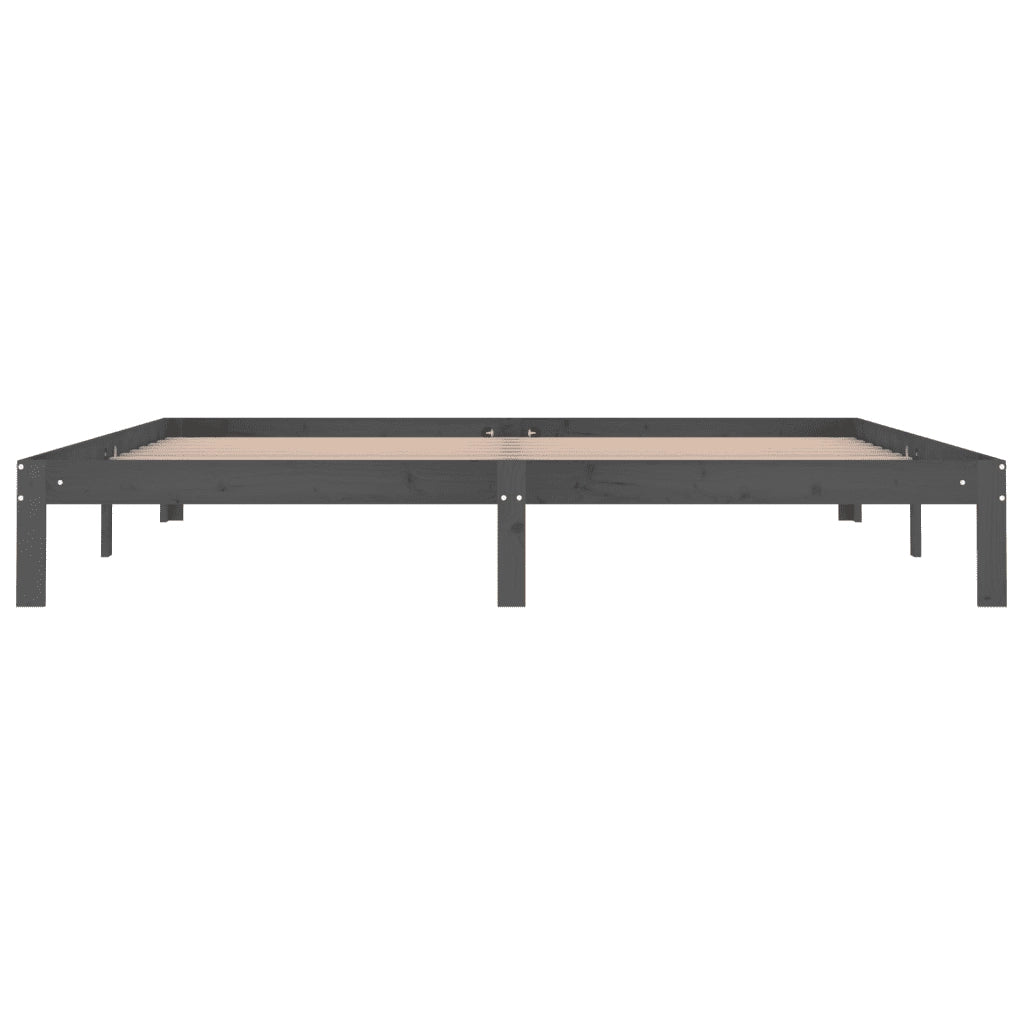 Giroletto Grigio in Legno Massello di Pino 200x200 cm 810387