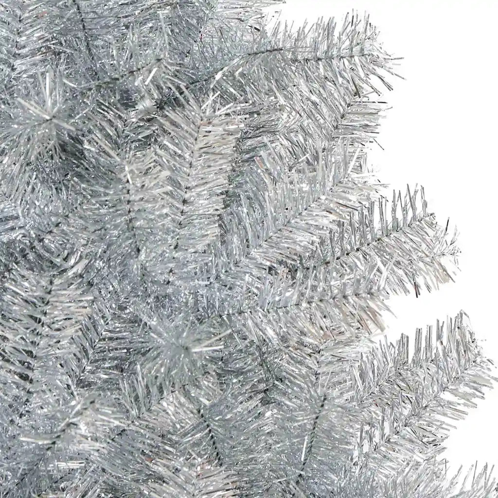 Albero di Natale con 150 LED con supporto Argento 150 cm PET 3396661