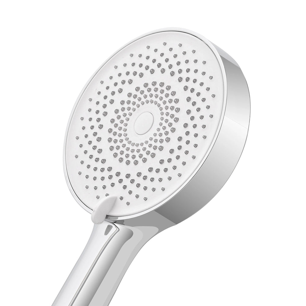 Doccetta tonda moderna 26cm cromo a tre getti in ABS anticalcare Hidra
