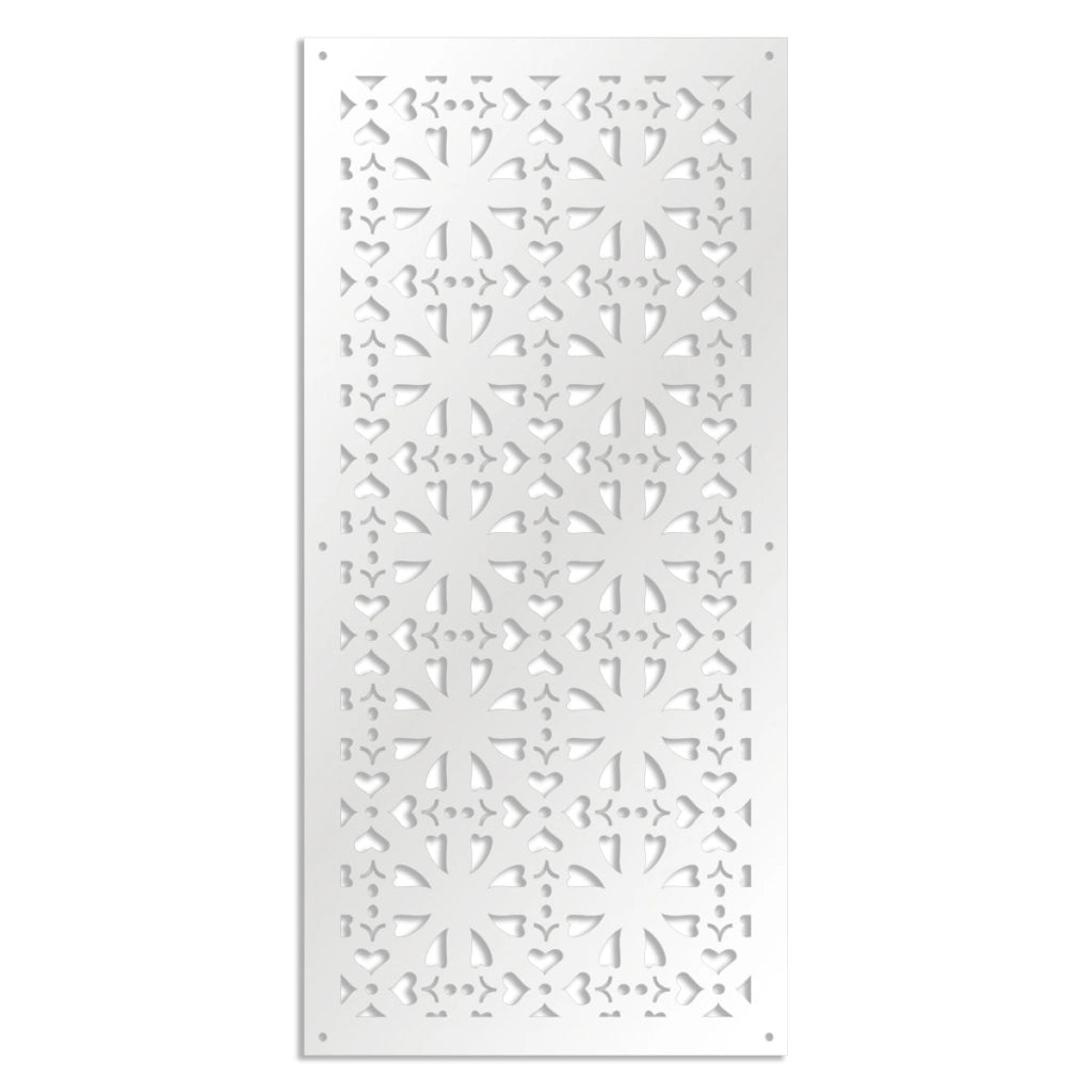 SHAPE - Pannello in PVC traforato - Parasole Misura: 50x150 cm, Colore: bianco