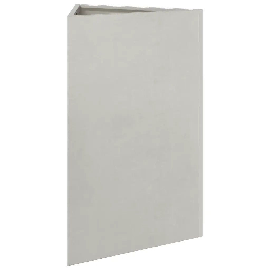 Fioriera da Giardino Triangolare 50x43x75 cm in Acciaio Inox