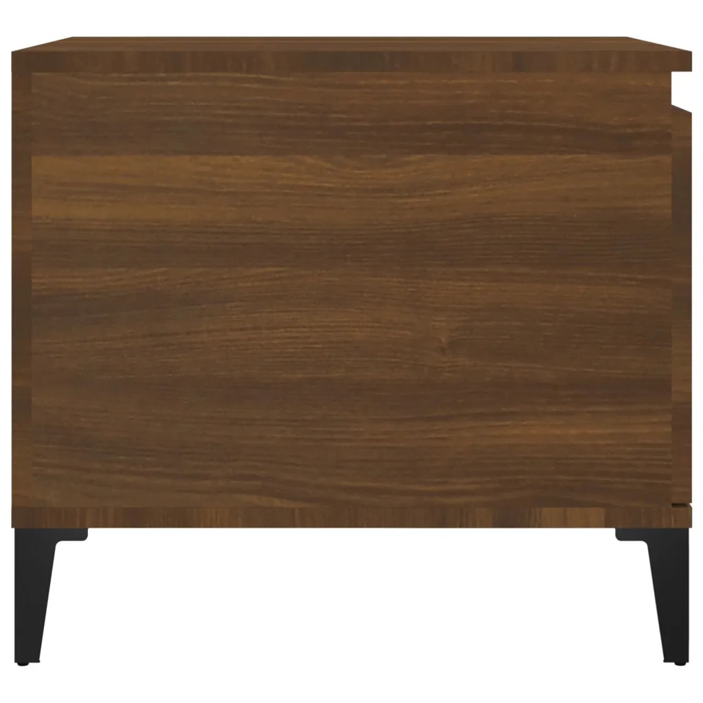 Tavolino da Salotto Rovere Marrone100x50x45cm Legno Multistrato 821139