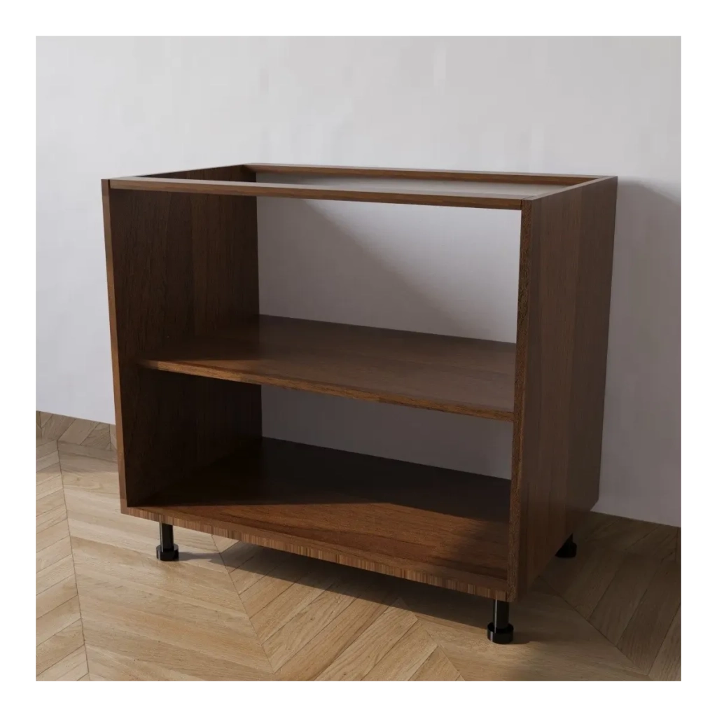 Calandrelli Base Cucina 80 con 2 ante  L 80 P 55,5 H 72 cm Noce Scuro