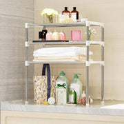 Scaffale salvaspazio 3 ripiani multiuso bagno cucina 65 x 60 x 25cm Art.5897