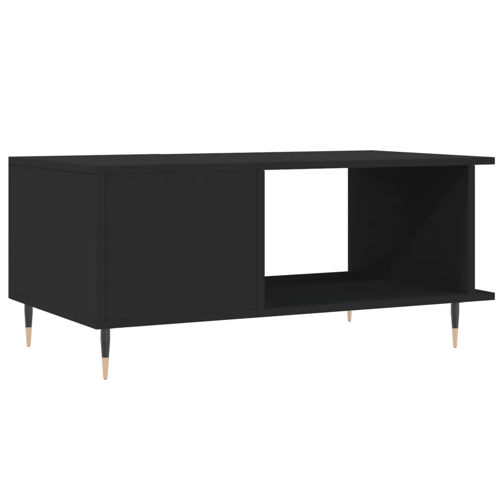 Tavolino da salotto | Tavolino da caff¨¨ | Tavolino da Soggiorno Nero 90x50x40 cm in Legno Multistrato