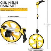 Misuratore a ruote pieghevoli 3 pezzi - misura fino a 10 m - con borsa portatile