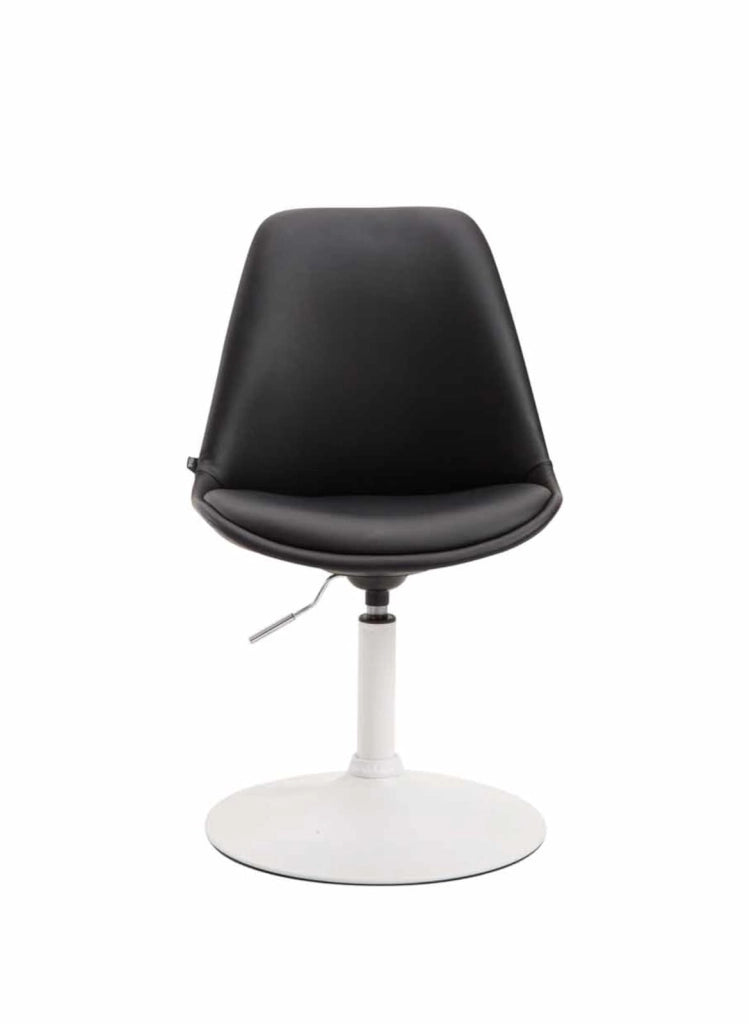 Set di 4 sedie da pranzo Maverick in ecopelle nero,bianco