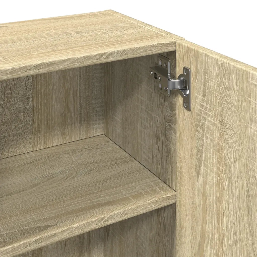 Mobile da Bagno Rovere Sonoma 32x25,5x190 cm Legno Ingegnerizzato 849606