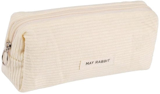 Etui in tessuto corduroy, per bambine, per bambini, etui pulito, piccolo etui in corduroy, etui in corduroy per tessuti (beige)