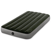 Intex 64761 Downy Materasso Gonfiabile Singolo Fiber-Tech 99x191x25 cm Portata 136 Kg Pompa a Pedale colore Nero