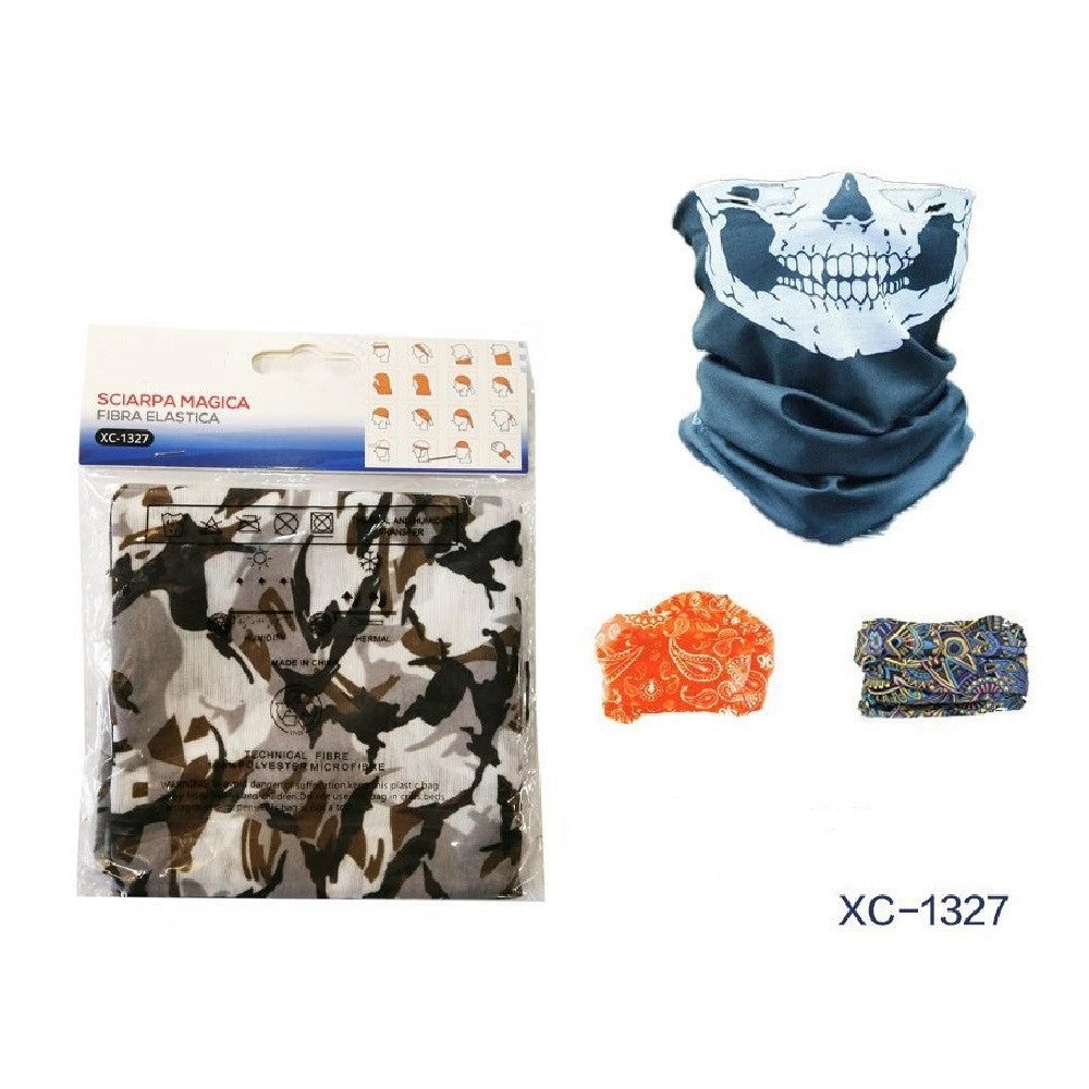 Trade Shop - Sottocasco Sciarpa Magica Protettiva Multiuso Passamontagna Per Moto Bici Xc1327 -