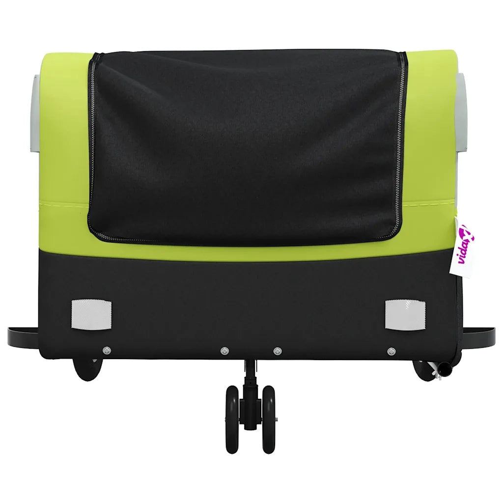 Rimorchio da Bici Nero e Verde 45 kg in Ferro CFW7697951