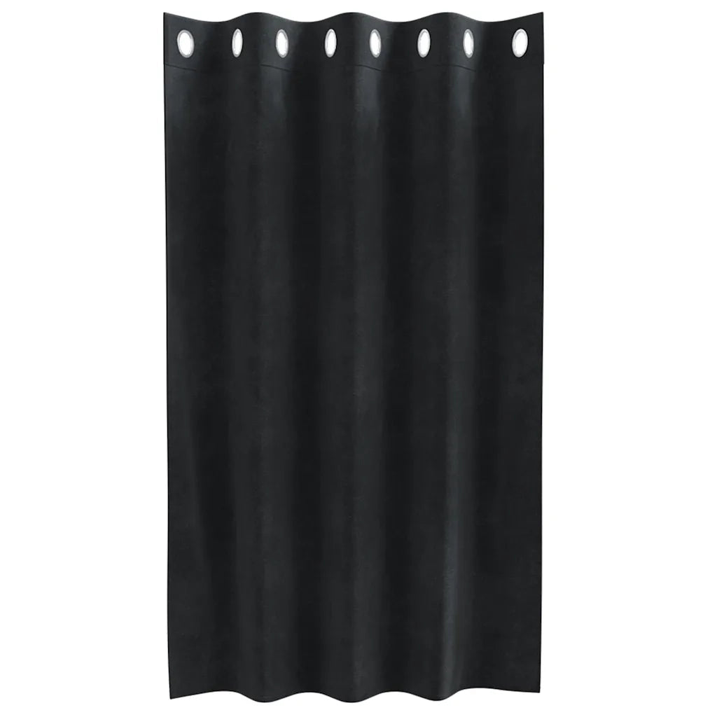 Tende oscuranti 2 pcs Nero 140 x 140 cm Velluto 4107163