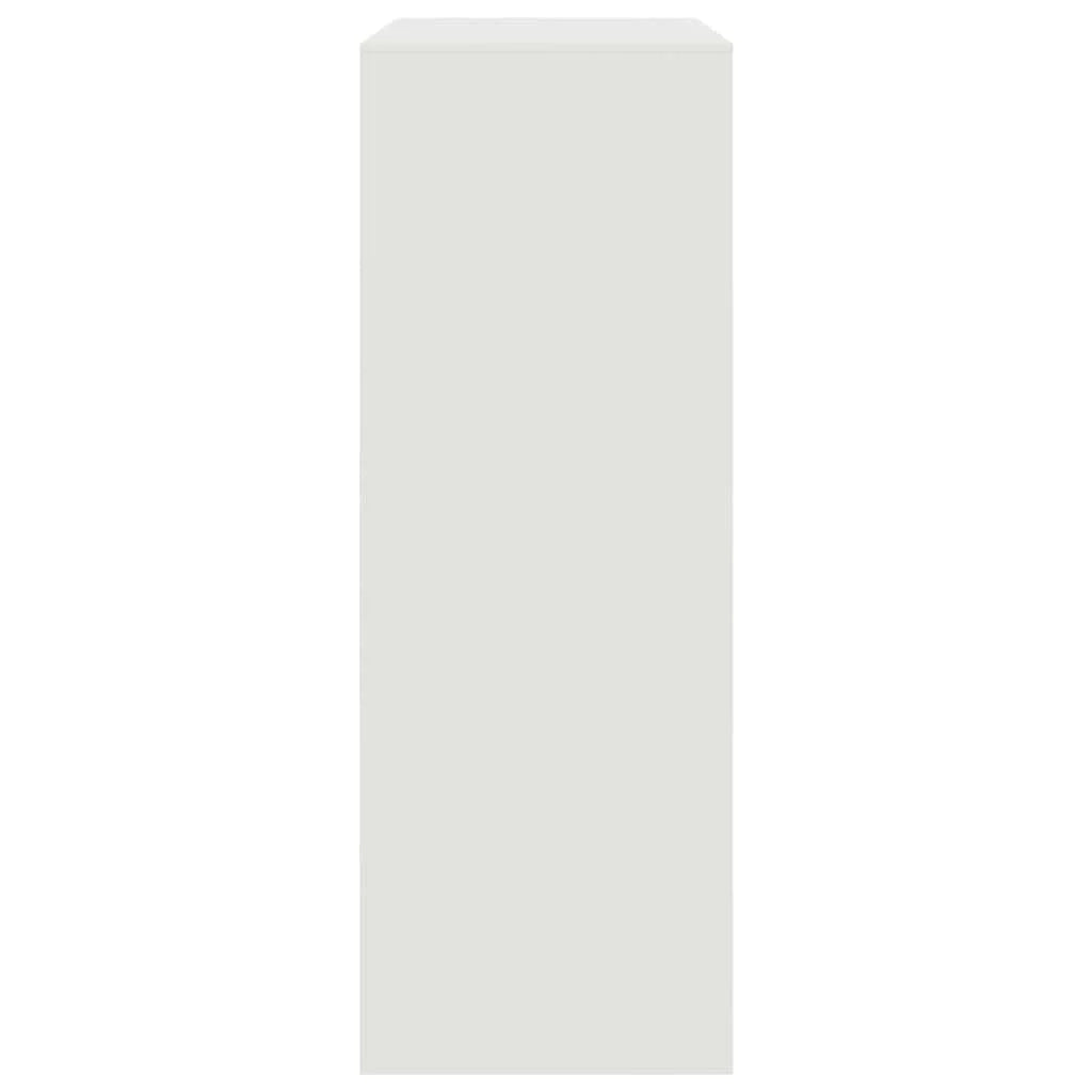 Buffet credenza cassettiera armadio mobile contenitore organizer per cucina soggiorno salotto 67 x 39 x 107 cm acciaio bianco 02_0030385