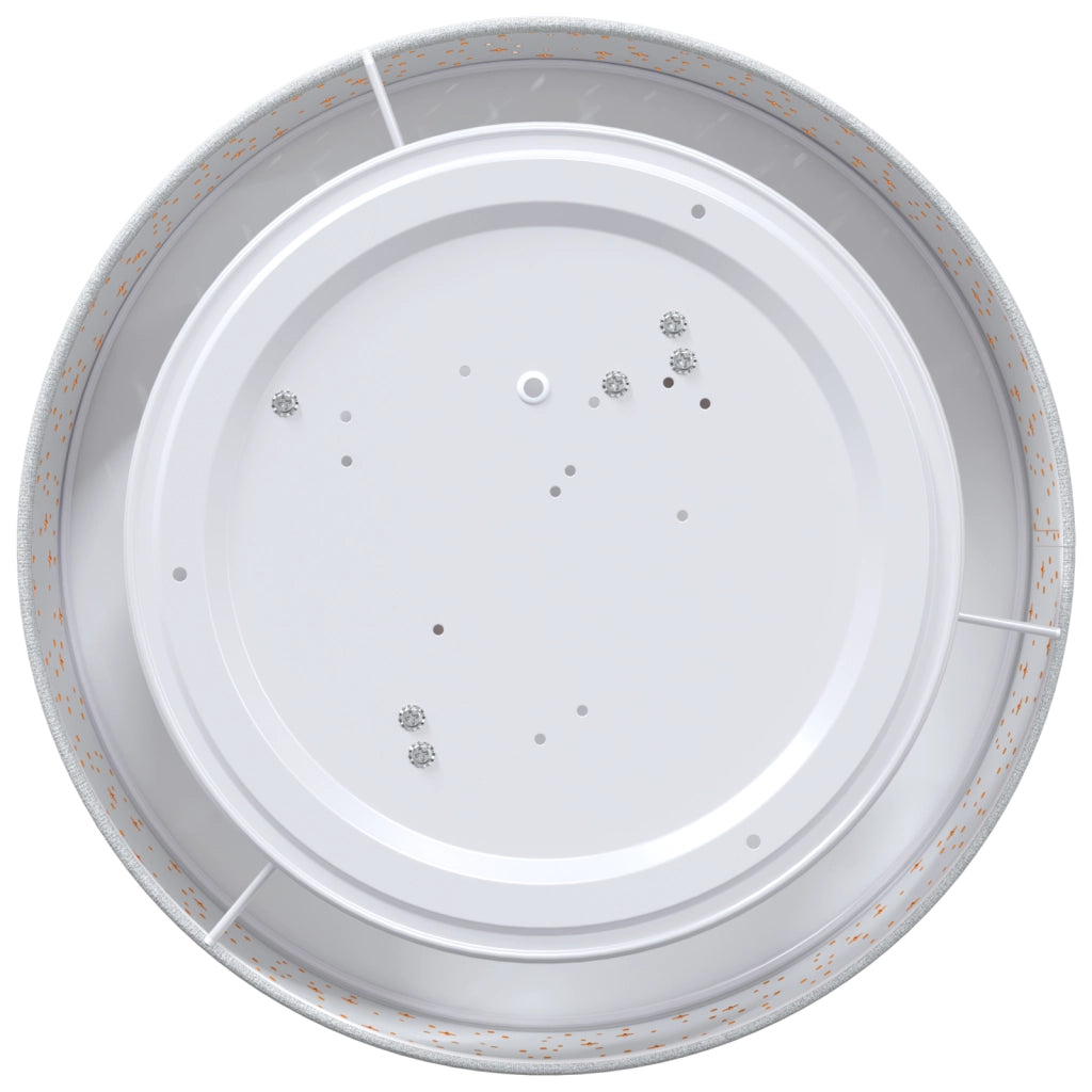 Lampade da soffitto con paralume stellato grigio Ã˜ 38 cm tessuto E27