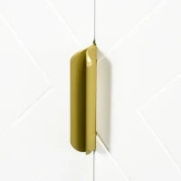 kleankin Mobile Bagno Sottolavabo con Armadietto 2 Ante in Legno e Acciaio, 60x30x65cm, Bianco e Oro