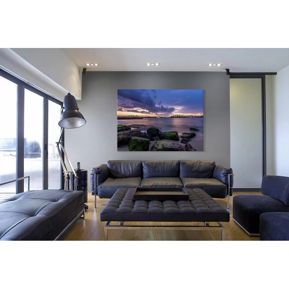 SIDNEY Landscape - Quadro Canvas su telaio in legno Misura: 140x100 cm