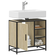 Mobile Lavabo da Bagno Rovere Sonoma 65x33x60 cm in Truciolato