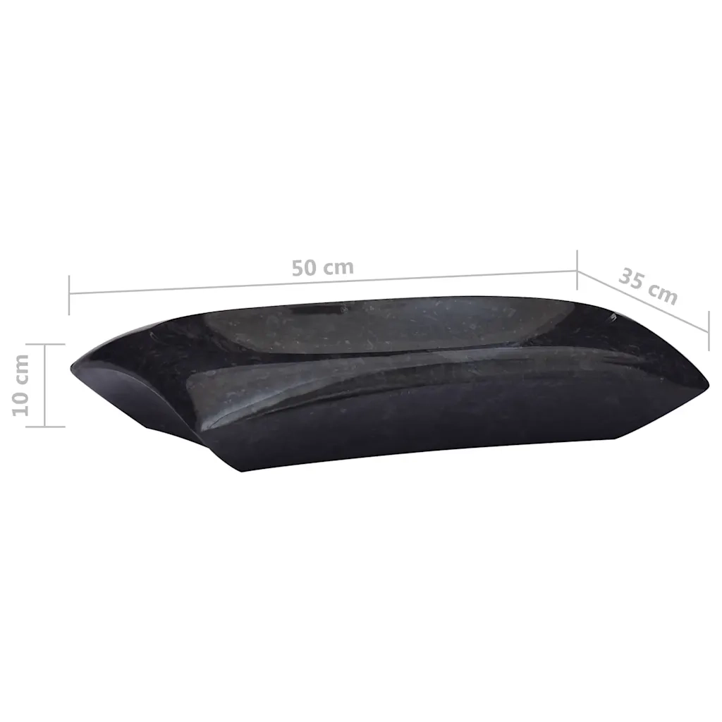 Lavandino Nero 50x35x10 cm in Marmo 149166