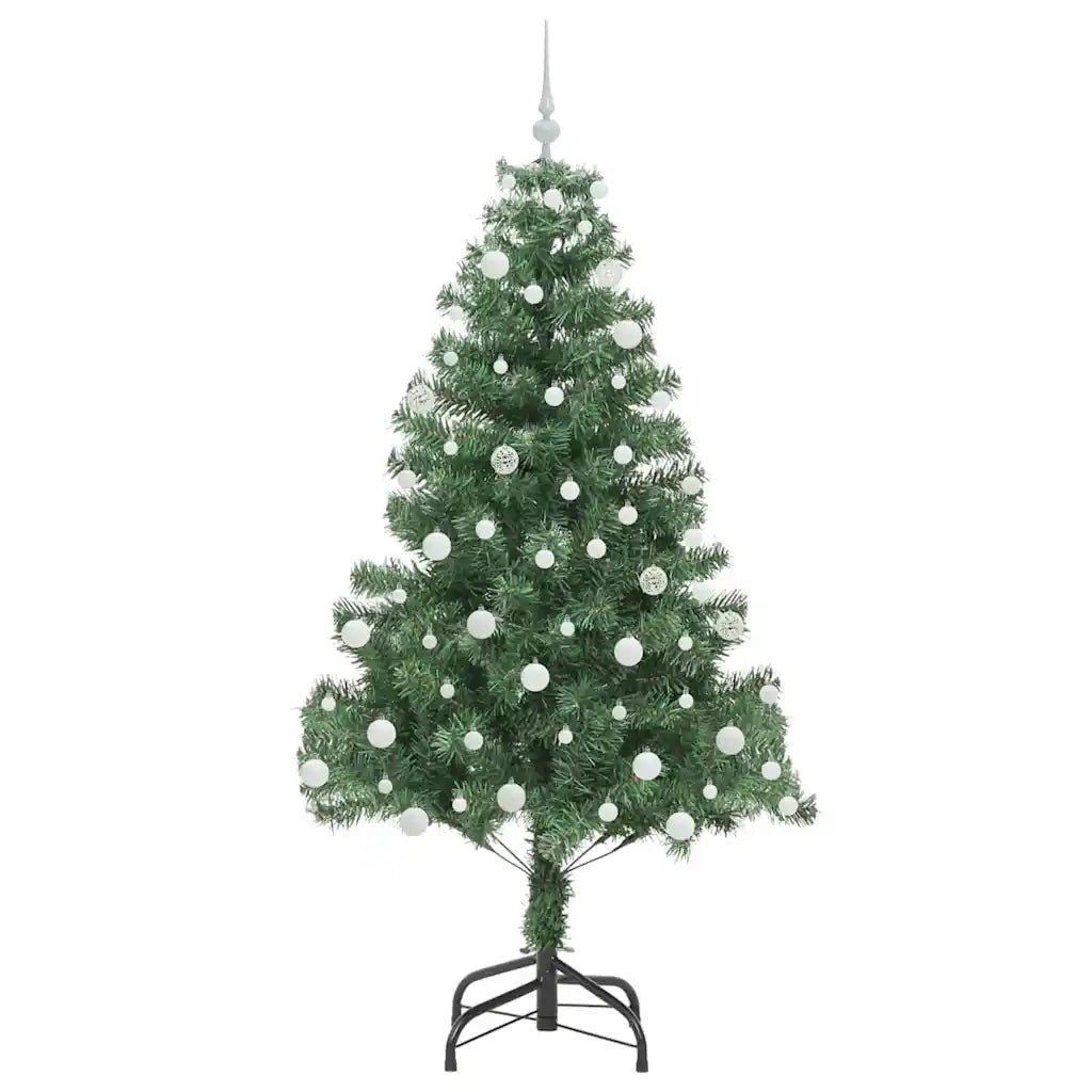 Albero di Natale | Decorazioni natalizie con 300 LED con supporto Verde 180 cm PVC