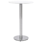 Gamba per Tavolino da Bar Argento Ø45x107 cm in Acciaio Inox 325440