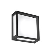 Lampada da Parete e Soffitto a LED 20W IP54 3000K in Alluminio pressofuso Grigio Scuro 25x25x9.5 cm per Ambienti Interni ed Esterni di Design Moderno