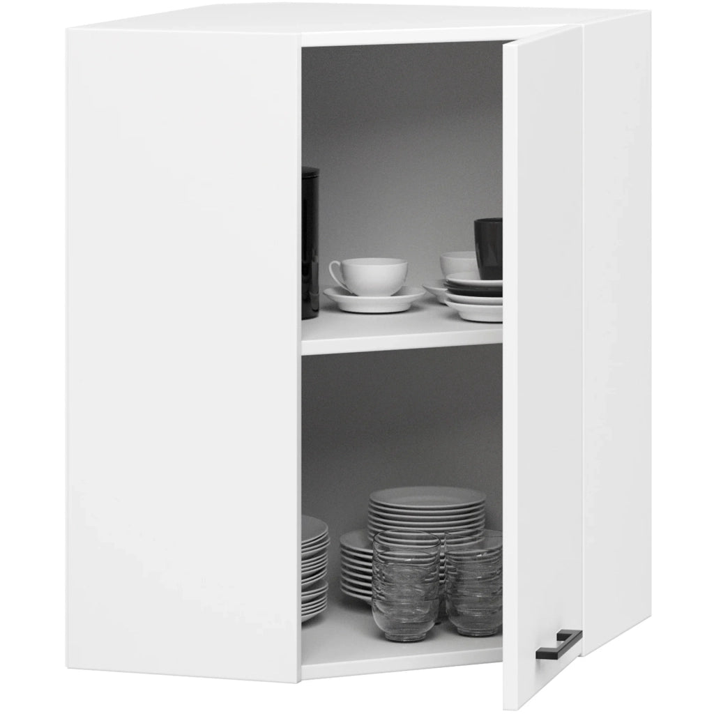 Mobile da cucina pensile AKORD W60 OLIWIA modulare Bianco 60 cm 1 anta 2 ripiani 60×30×72 cm