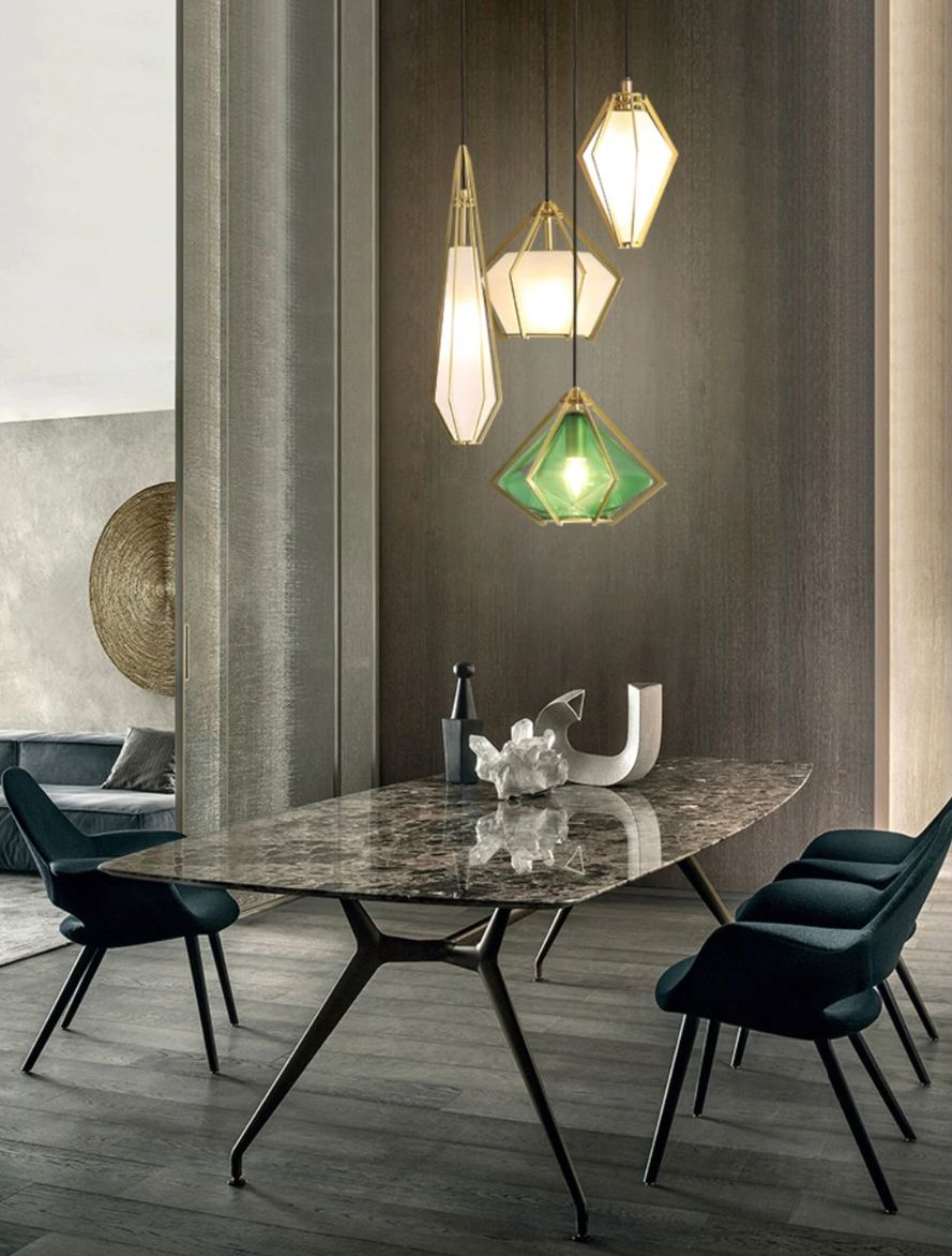 Lampada Da Soffitto Pensile Di Vetro Graffite APP456-1CP