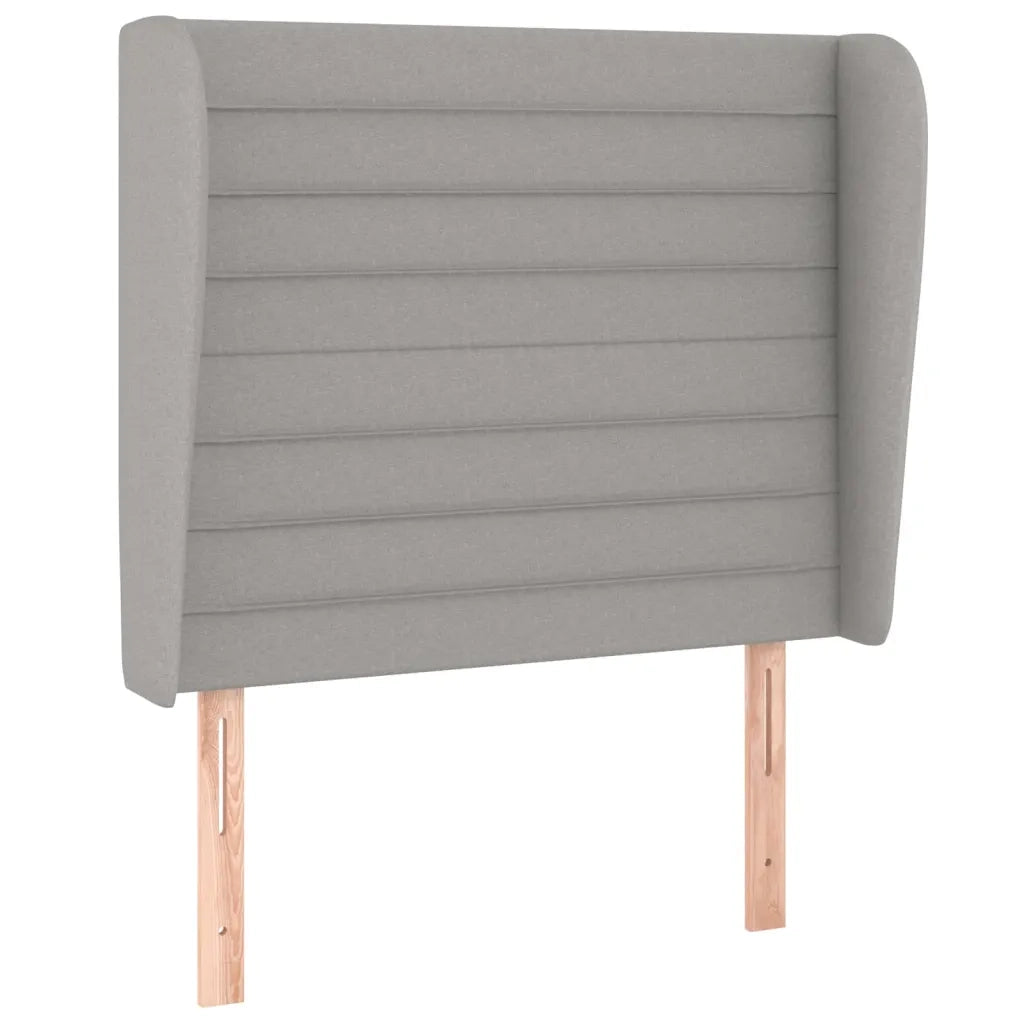 Giroletto a Molle con Materasso Grigio Chiaro 90x200 cm Tessuto 3128013
