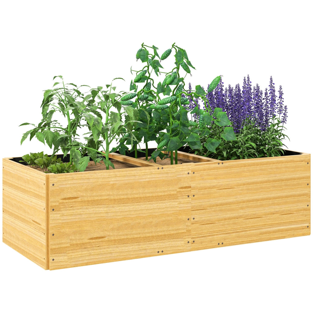 Fioriera da Giardino in Legno di Abete ¨C zephmum ¨C 140x60x40 cm