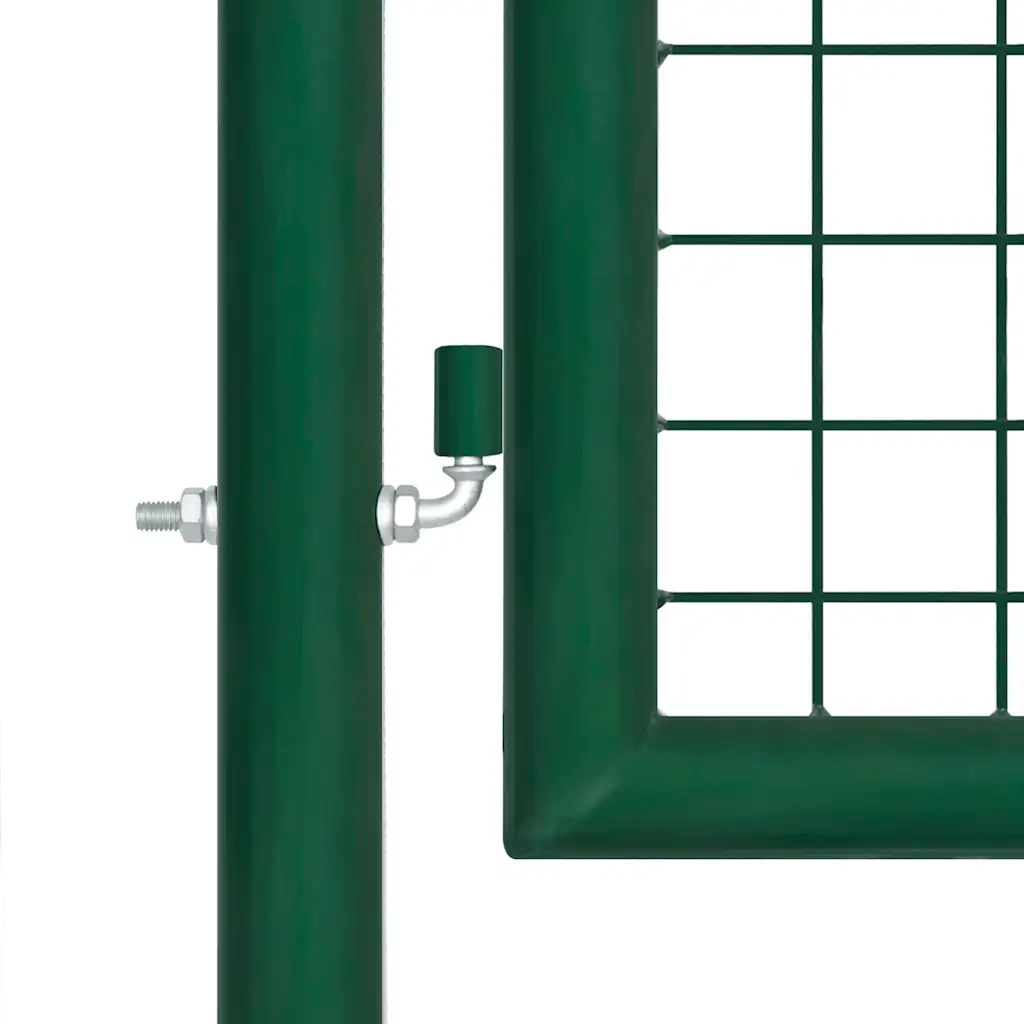 Cancello da Giardino in Acciaio 350x75 cm Verde CFW8810456