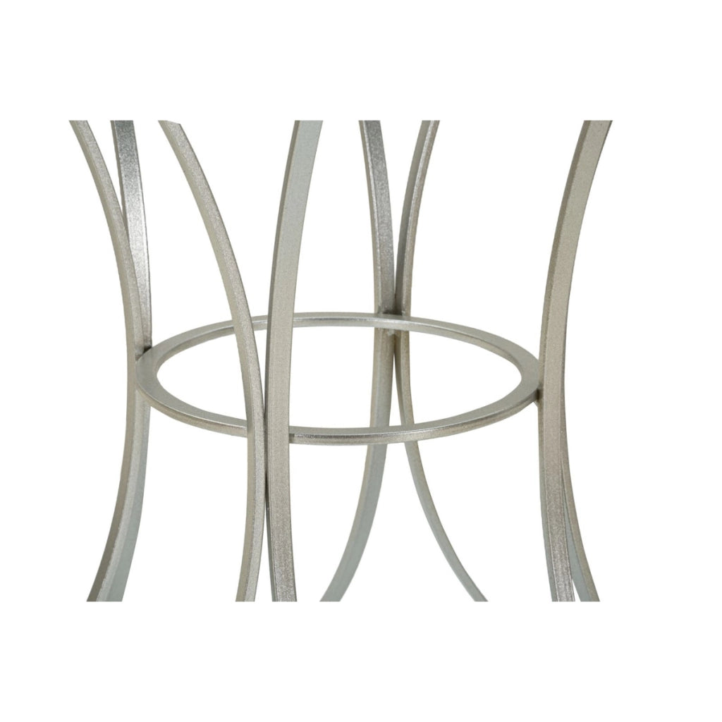 Tavolino VKH564, Argento, Metallo, 56x56x68 cm