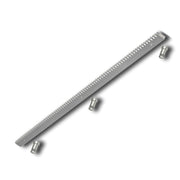 Barra cremagliera acciaio zincato 30x12 1 metro cancello scorrevole e bulloni *** numero pezzi 1, confezione 1