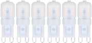 Lampada LED G9 Dimmerabile 3W - 6 pezzi - Lampade Halogen - Lampade a soffitto/Cornici - Lampade da parete - Angolo di illuminazione 360 gradi - Lampada a incandescenza