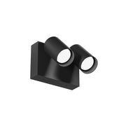 Applique GES2074 in alluminio antracite, 18W LED orientabile, CCT Switch 3000K/4000K/6500K, IP65, luce da parete - Gealuce