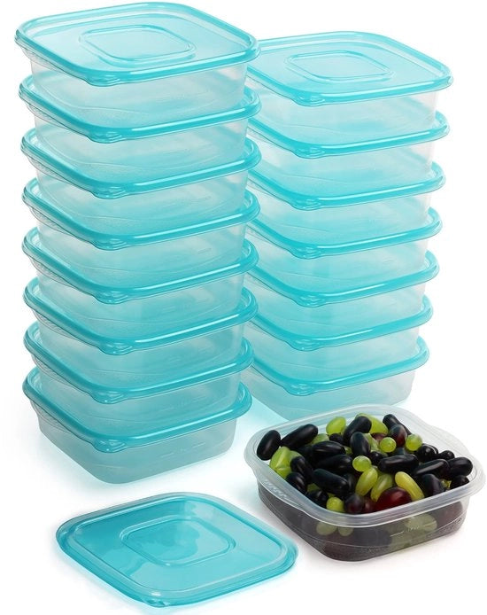Contenitori per alimenti 16 pezzi - BPA libero - contenitori a chiusura ermetica - resistenti a microonde/ congelatore/lavastoviglie - 710 ml - resistenti a temperature da -20 °C a 120 °C - contenitori per pasti
