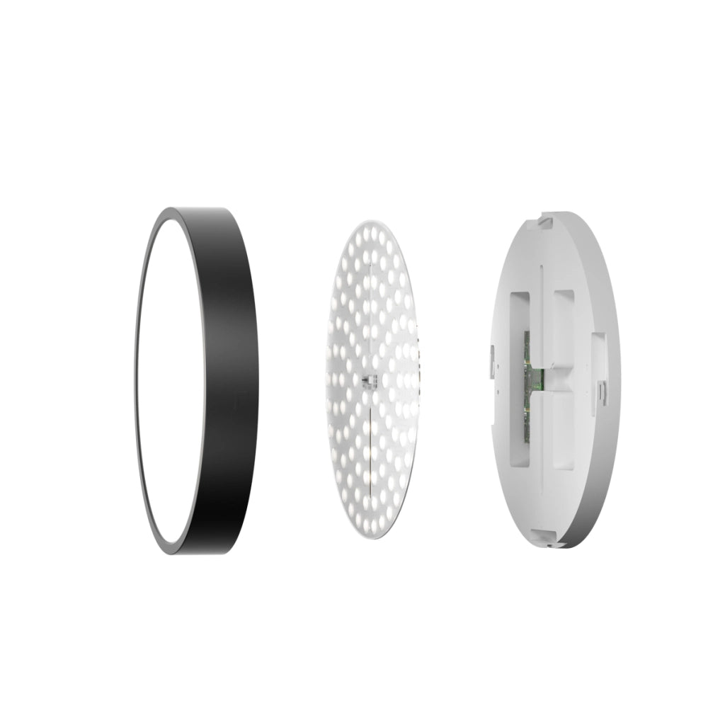Plafoniera rotonda nera 30cm LED 24W IP44 Botta Italux